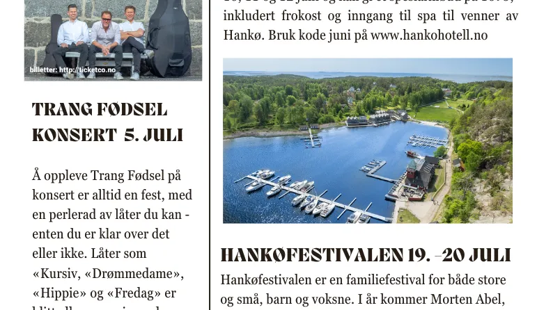 Spesialtilbud fra Hankø Hotell & Spa